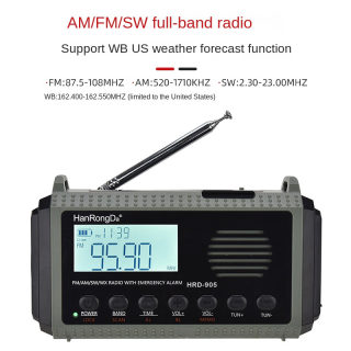 Solar-Powered Emergency Radio with Flashlight, Full Band (US) 4