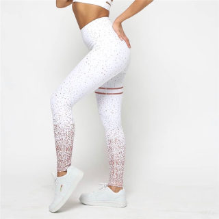 Women's Gold Stamped High-Waist Sport Leggings 4