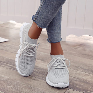 Women's Mesh Lace-Up Sports Shoes, Roomier Fit 4