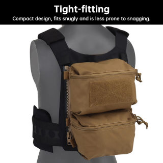 Tactical gear — tactical back panel, double general purpose pouch for FCPC V5 2