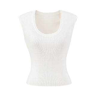Sleeveless U-Neck Knitted Top 6