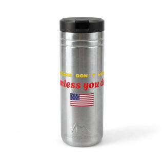 American flag 'Dreams Don't Work Unless You Do' tumbler