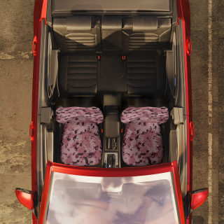 Pink Digital Camouflage Car Seat Covers 7