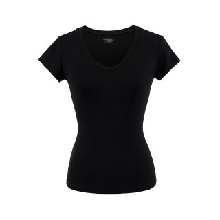 V-Neck Stretch Short Sleeve T-Shirt 6