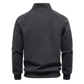 Slant Zip Stand-Up Collar Men's Track Top 2