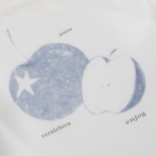 Literary Apple Print Crewneck Sweatshirt | Loose Soft Style 3