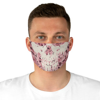 Dripping Skull Mask — Pink Grunge 4