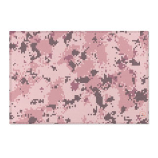 Pink Digital Camo Area Rug 4
