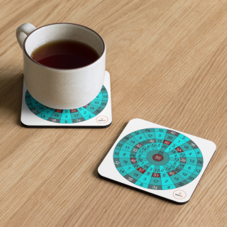 Cork-back coaster