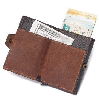 Men's Leather Card Holder | European Style Cowhide Coin Purse 3