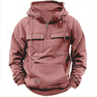 Men's Autumn/Winter Hooded Youth Hoodie | Workwear Solid Color Casual 2