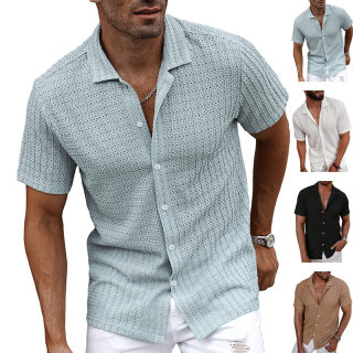 Men's Summer Button-Down Shirt | Ventilated Casual Design 2