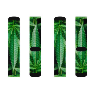 Cannabis leaf socks 5