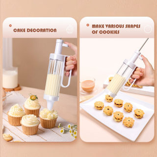 Cookie Press Gun Set with Nozzles, Full Baking Kit 4