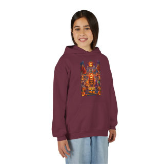 Spooky Pumpkin Patch Trick or Treat Kids Hoodie 39