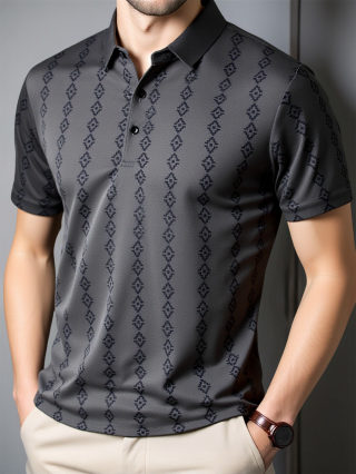 Trendy Casual Seamless Polo Shirt for Young Adults 6