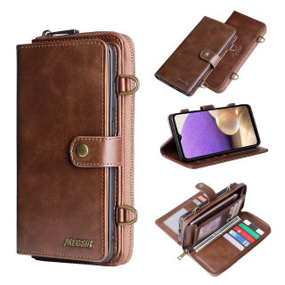 Leather Wallet Phone Case with Crossbody Strap for iPhone 5