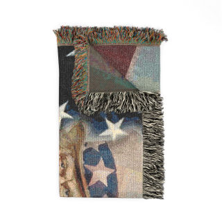 Uncle Sam Pointing Woven Blanket | American Flag Patriotic Throw 15
