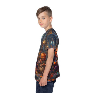 Jack-O'-Lantern Trick-or-Treaters Kids Jersey 7