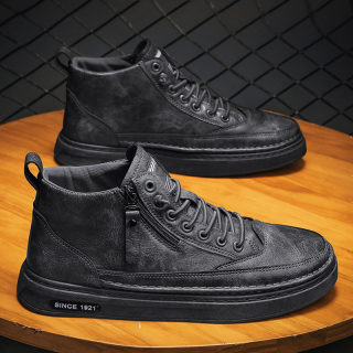 Men's Martin-Style High-Top Boots | Black Work & Casual Boots 3
