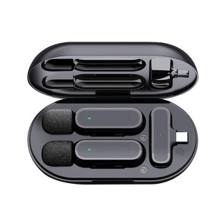K61 Wireless Lavalier Microphone | Charging Case, Noise Reduction