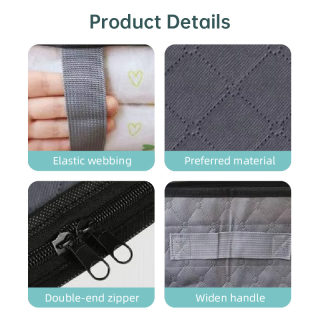 Under-Bed Storage Bag | Foldable Comforter & Clothing Organizer, 75L/40L 4