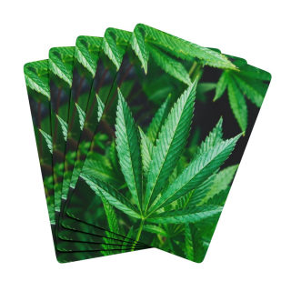 Marijuana Leaf Poker Playing Cards | Cannabis Design Playing Cards 4