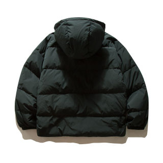 White Duck Down Hooded Parka | Men's Loose Fit Winter Jacket 4
