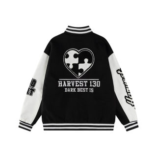 High Street Plush Puzzle Letter Embroidered Jacket 4