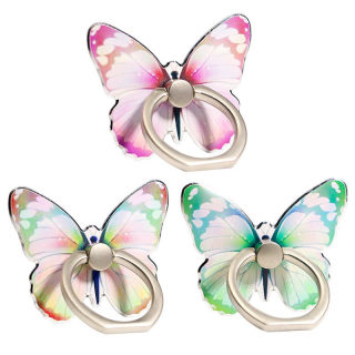 Phone holder — mobile phone holder with colorful painted butterfly cartoon design 2