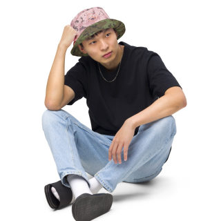 Reversible Bucket Hat "Digital Mil Camo Green/Pink" 7