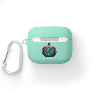 Neon Pumpkin Skull AirPods Case 18