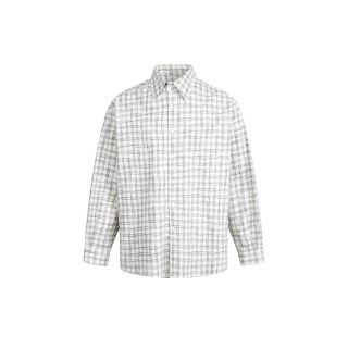 Bubble Gauze Checkered Long Sleeve Shirt 5