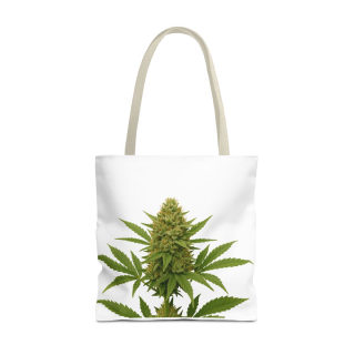 Cannabis Bud Illustration Tote | Botanical Cannabis Plant Tote 12