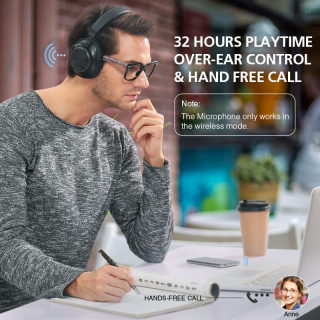 Bluedio T6S Active Noise Cancelling Bluetooth Headphones | Voice Control 4