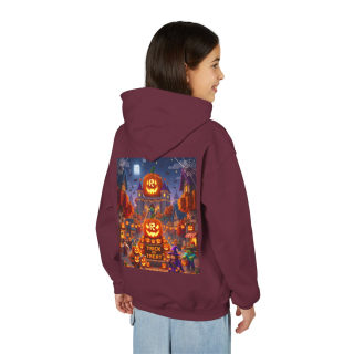 Spooky Pumpkin Patch Trick or Treat Kids Hoodie 87