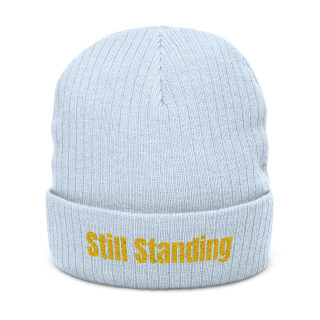 Still Standing Ribbed Beanie | Embroidered Cuff 7