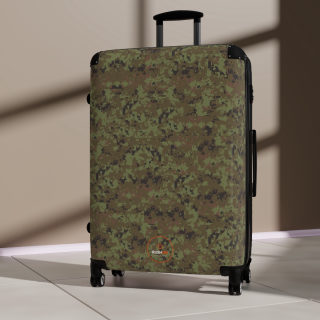 Digital Camo Suitcase | Carry-On Luggage with Telescoping Handle 12