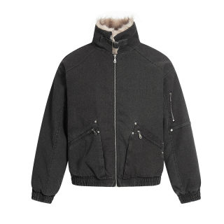 Retro Workwear-Style Padded Jacket 2