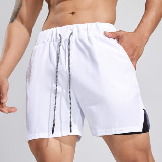 Men's Sport Shorts | Outdoor Running Cycling Breathable Double-Layer 4