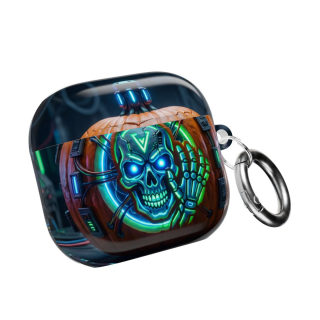 Neon Skull Pumpkin AirPod Case 15
