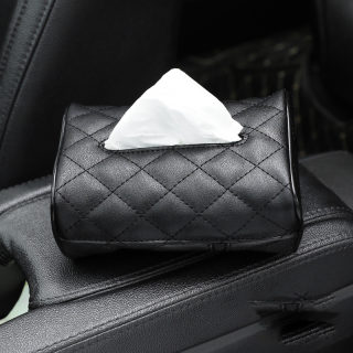 Hanging Leather Tissue Box for Car 6