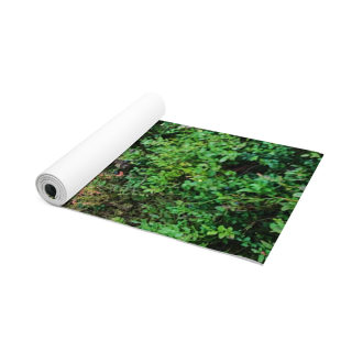 Dog in the Forest Foam Yoga Mat | Dog Resting Among Lingonberry Bushes 2