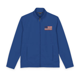 Distressed American Flag Jacket | Soft Shell Jacket 5
