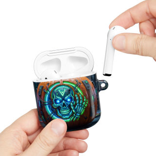 Neon Skull Pumpkin AirPod Case 28