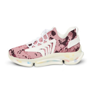 Pink Digital Camo Men's Mesh Sneakers | Athletic Running Shoes 10