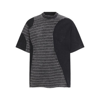 Asymmetric Striped Short Sleeve T-Shirt 6