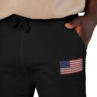 American flag embroidered sweatpants 80