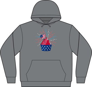 Patriotic cupcake with sparkler hoodie 4