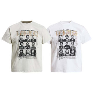 Character Letter Print Round Neck T-Shirt | American Vintage 5